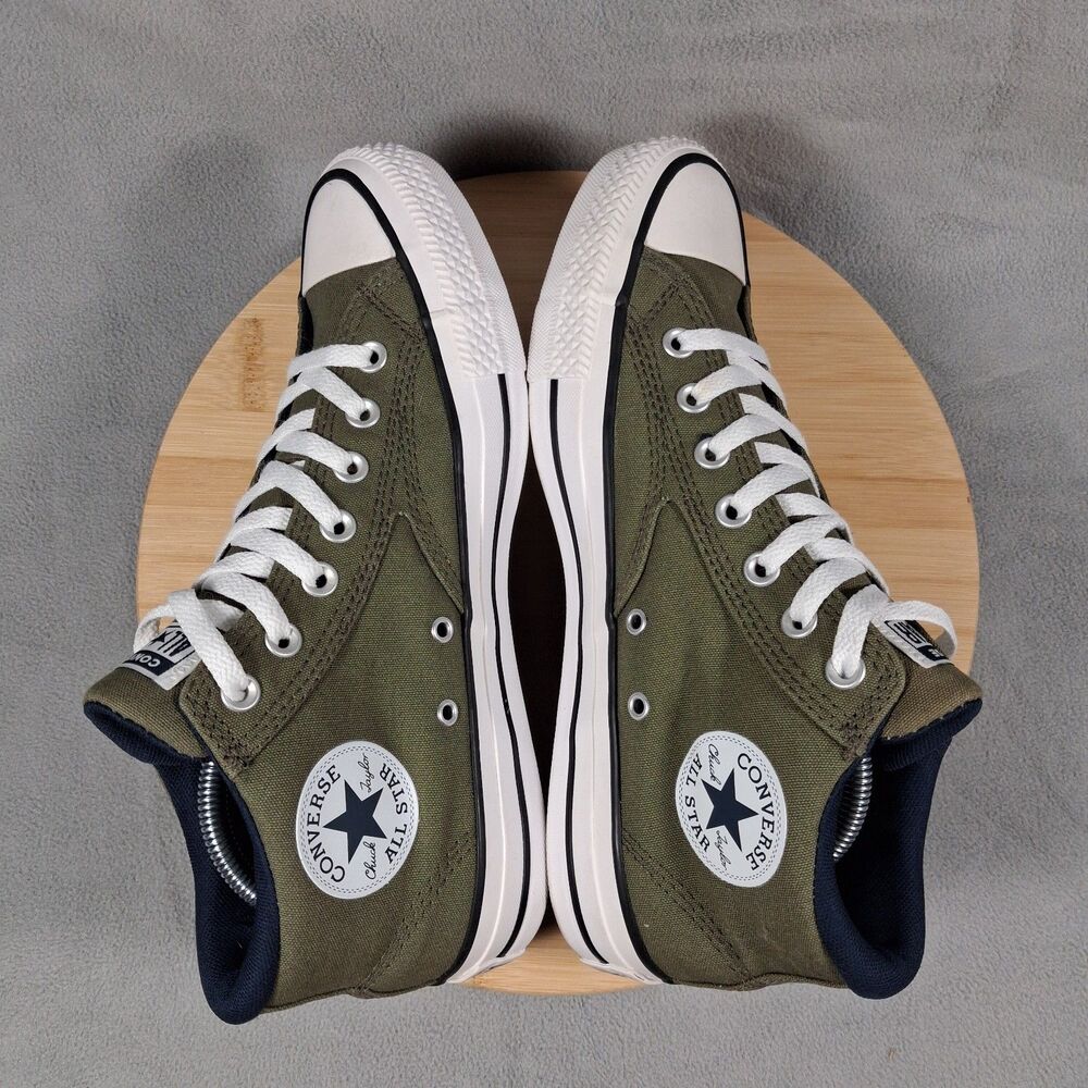 Converse Men's CTAS Size 9.5 Malden Street Green Mid Top Shoes Sneakers - Picture 10 of 15